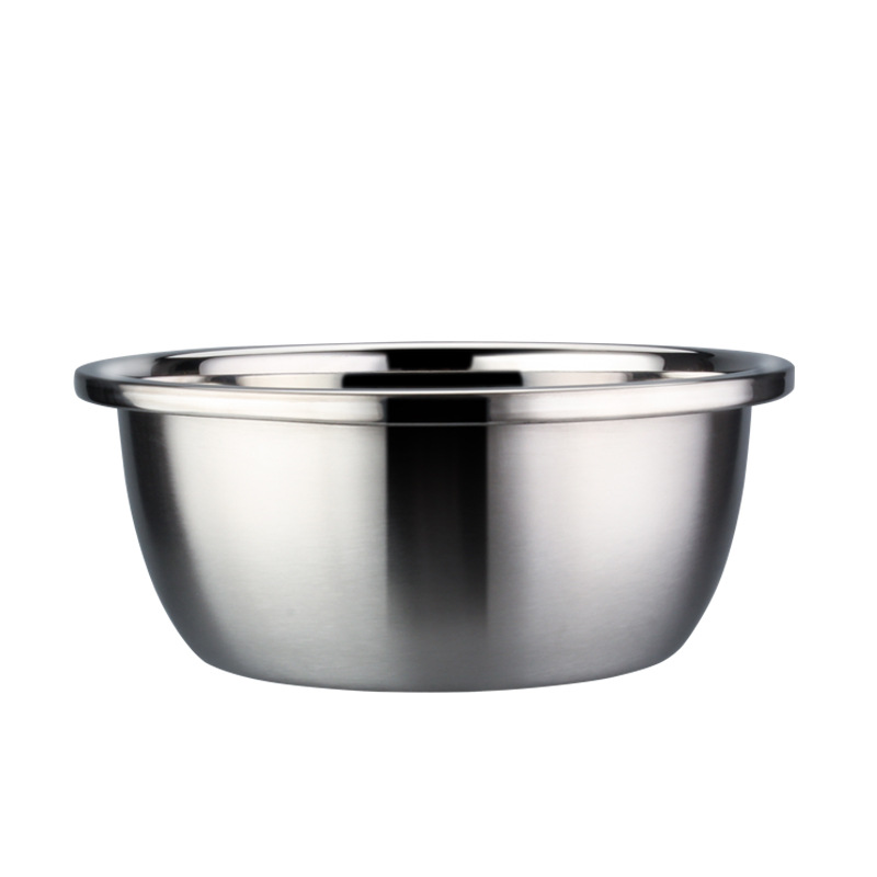 Keittiö Työkalu Stainless Steel 201/304 Kiinteä ja Durable Basin Thin Edge Basin Salad Mix Bowl